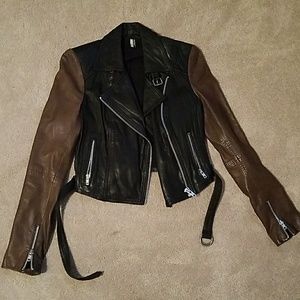 Topshop leather jacket